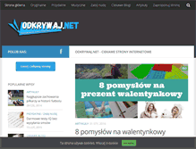 Tablet Screenshot of odkrywaj.net
